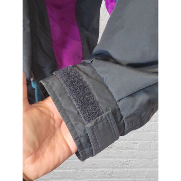 Vtg Columbia 80s Bugaboo Ski Coat MED Gray Purple 2pc Aztec Jacket Retro - Picture 13 of 15